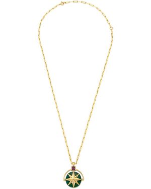 Maria Frering Giotto Gemstone Pendant-Plated Necklace - Metallic