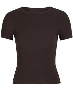 Tala 365 Ribbed Stretch-Modal T-Shirt - Black