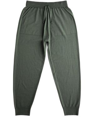 John Smedley Henning Wool Joggers - Grey