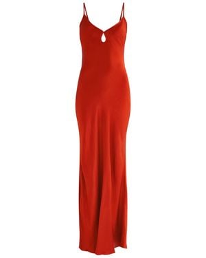 Bec & Bridge Cedar City Satin Maxi Dress - Red