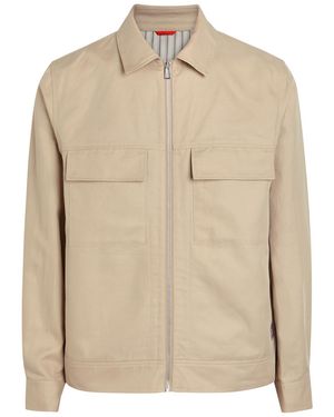 Paul Smith Cotton And Linen-Blend Overshirt - Natural