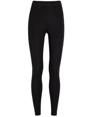 Another Tomorrow Stretch-Jersey Leggings - Black