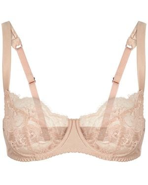 Fleur Of England Signature Lace Balcony Bra - Pink