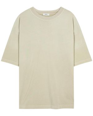 Agolde Portman Cotton T-Shirt - Natural