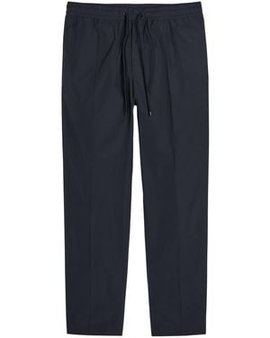 Moncler Tapered-Leg Shell Pants - Blue