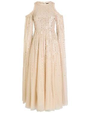 Needle & Thread Moonlight Sequin-Embellished Tulle Gown - Natural