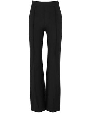 Spanx Stretch-jersey Flared-leg Trousers - Black