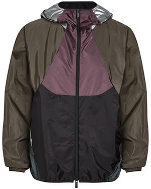 Moncler Sormiou Packable Hooded Nylon Windbreaker Jacket - Grey