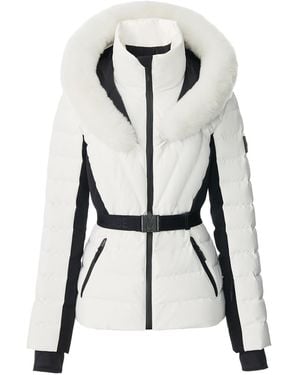 Mackage Elita Fur-Hood Padded Ski Jacket - White