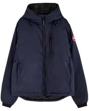 Canada Goose Lodge Hooded Ripstop Shell Jacket - Blue