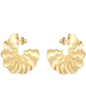 Maria Frering Lugar-Plated Hoop Earrings - Metallic