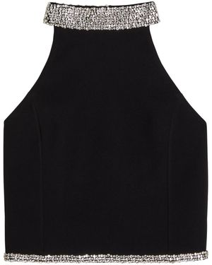 Alice + Olivia Gatz Embellished Top - Black