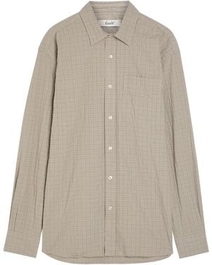 Forét Checked Cotton Shirt - Green