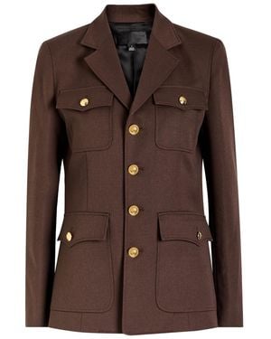 Nili Lotan Nelson Wool Jacket - Brown