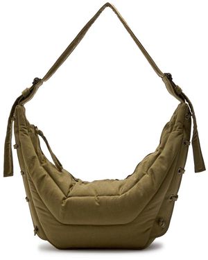 Lemaire Medium Soft Game Quilted Nylon-Canvas Shoulder Bag - Metallic