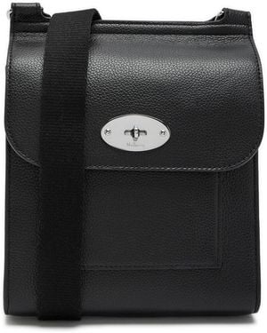 Mulberry Antony Small Grained Leather Cross-Body Bag - Black