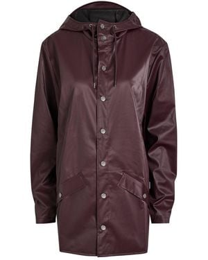 Rains W3 Hooded Waterproof Jacket - Purple