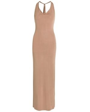 AYA MUSE Onda Layered Knit Maxi Dress - Natural