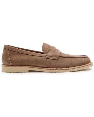 Brunello Cucinelli Suede Loafers - Brown