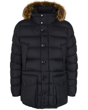 Moncler Clunye Faux Fur-Trimmed Nylon Jacket - Blue