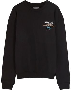 Club 1984 La Dept Printed Cotton Sweatshirt - Black