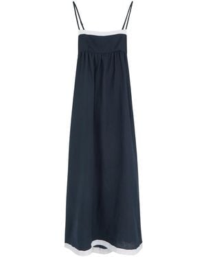 Bec & Bridge Elyce Linen Maxi Dress - Blue