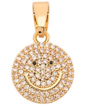 Crystal Haze Jewelry Ms. Vaxxine 18Kt-Plated Pendant - White