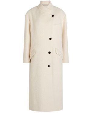 Isabel Marant Sabine Bouclé Coat - Natural