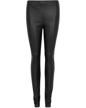 Dom Goor Leather Leggings - Gray