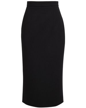 ROKSANDA Amel Crepe Midi Skirt - Black