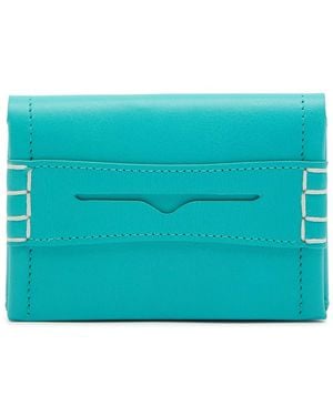 JW Anderson Loafer Leather Card Holder - Blue
