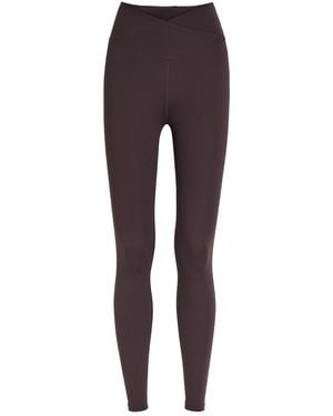 Tala Dayflex Cross-Over Stretch-Jersey Leggings - Purple