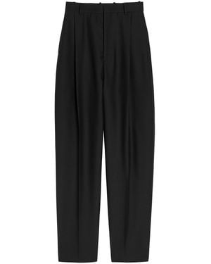 Wardrobe NYC Straight-Leg Mohair-Blend Trousers - Black