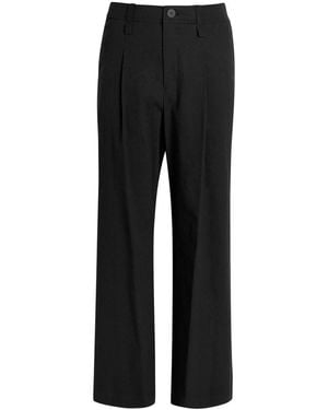 Issey Miyake Pleated Woven Pants - Black