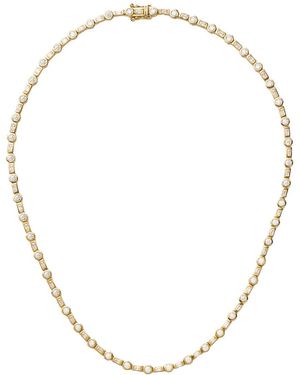 Missoma X Lucy Williams 18Ct Plated Tennis Necklace - White