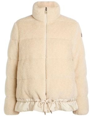 Moncler Cedre Padded Teddy Jacket - Natural