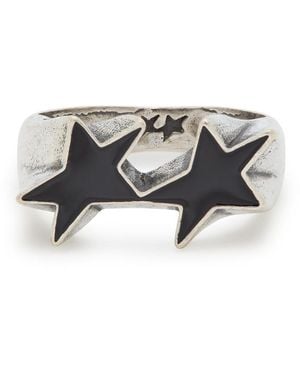 Twojeys Icon Enamelled Sterling-Plated Ring - Metallic