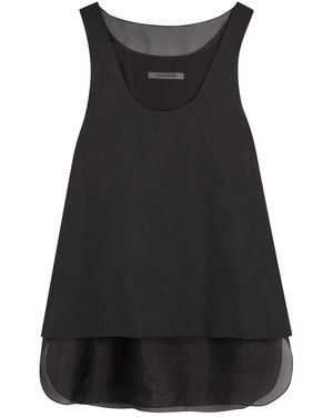 Voranida Kaia Layered-Effect Cotton-Poplin Top - Black