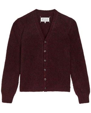 Maison Margiela Wool-Blend Cardigan - Red