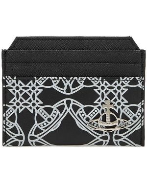 Vivienne Westwood Printed Vegan Leather Card Holder - Black