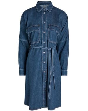Weekend by Maxmara Balenio Denim Mini Shirt Dress - Blue
