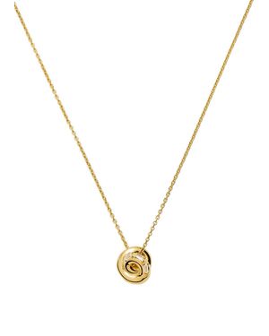 Missoma X Lucy Williams Knot Pendant 18Ct Vermeil Necklace - Metallic