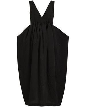 Rohe Sculpted Cotton-Blend Poplin Maxi Dress - Black