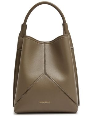 Victoria Beckham Victoria Leather Bucket Bag - Brown