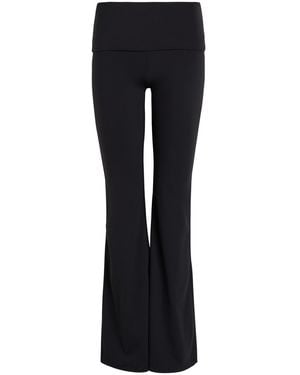 Tala Dayflex Fold-Waist Flared Stretch-Jersey Pants - Blue