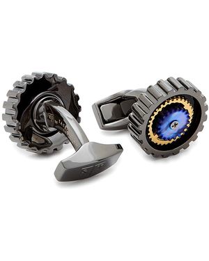 Tateossian Rotating Gears Cufflinks - Black