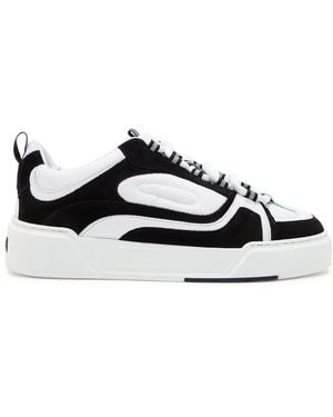 Cleens Essential Skate Panelled Trainers - White