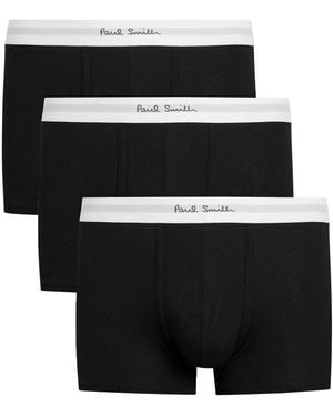 Paul Smith Stretch-Cotton Trunks - Black