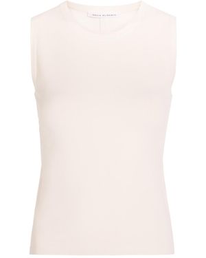 Maria McManus Cut-Out Jersey Tank Top - Natural