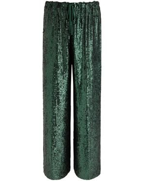 Dries Van Noten Puvis Sequin Trousers - Green